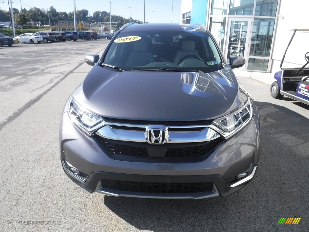 2017 CR-V Touring AWD - Modern Steel Metallic / Gray photo #4