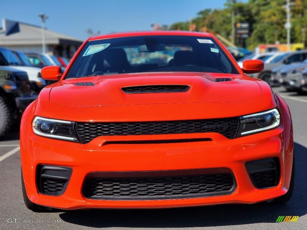 2022 Charger SRT Hellcat Widebody - Go Mango / Black photo #2