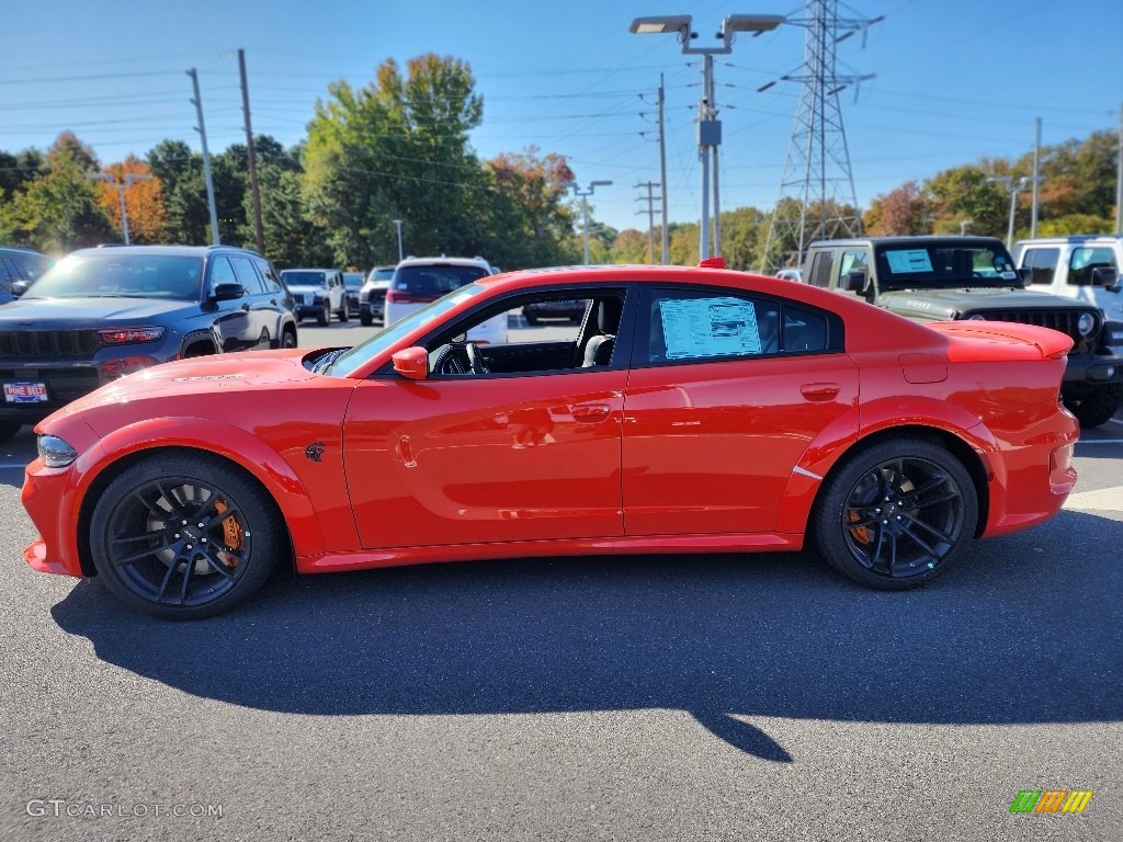 Go Mango 2022 Dodge Charger SRT Hellcat Widebody Exterior Photo #145007877
