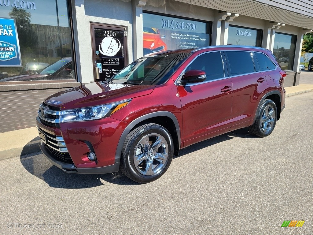 2018 Highlander Limited AWD - Ooh La La Rouge Mica / Black photo #2