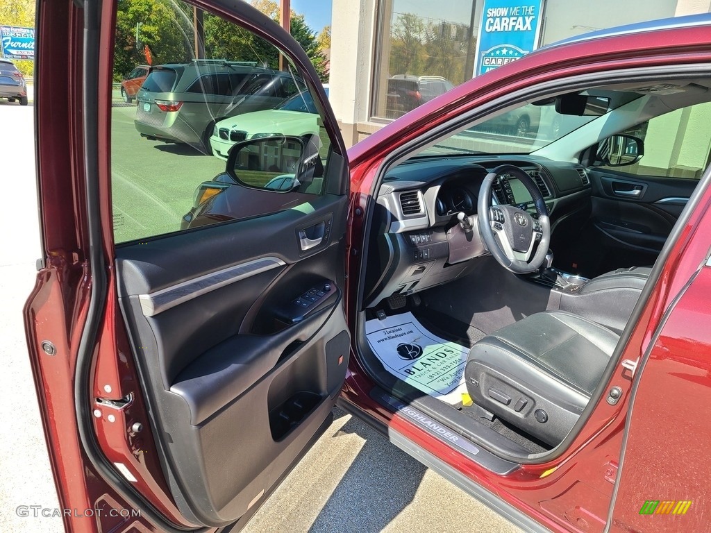 2018 Highlander Limited AWD - Ooh La La Rouge Mica / Black photo #3