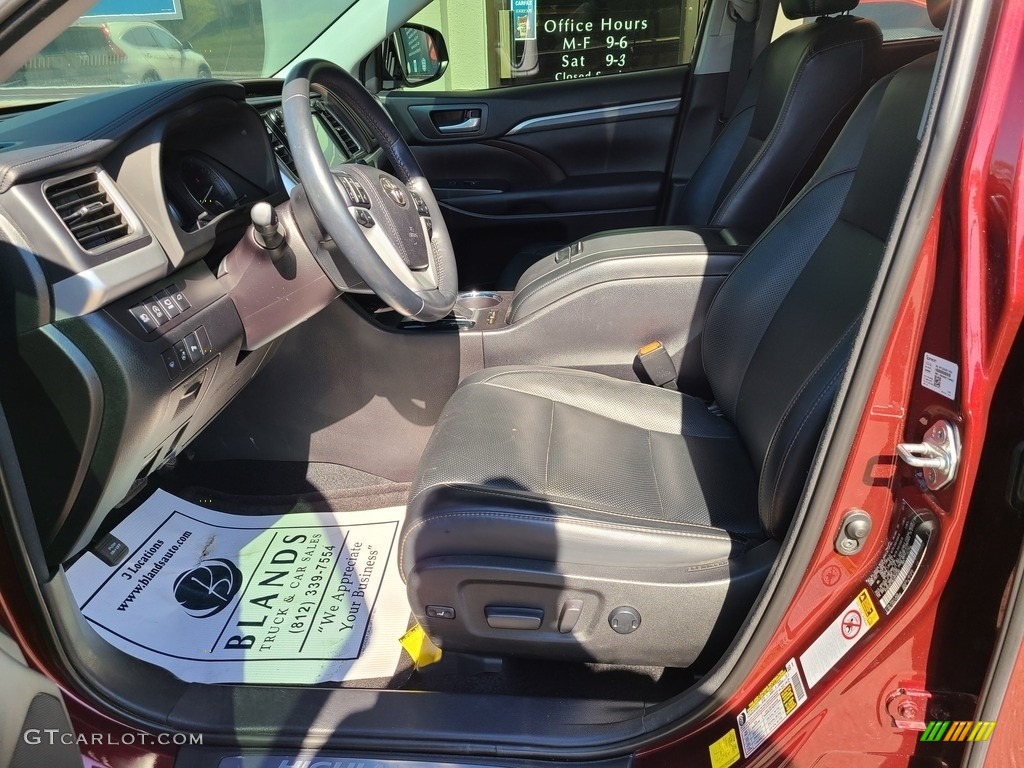 2018 Highlander Limited AWD - Ooh La La Rouge Mica / Black photo #7