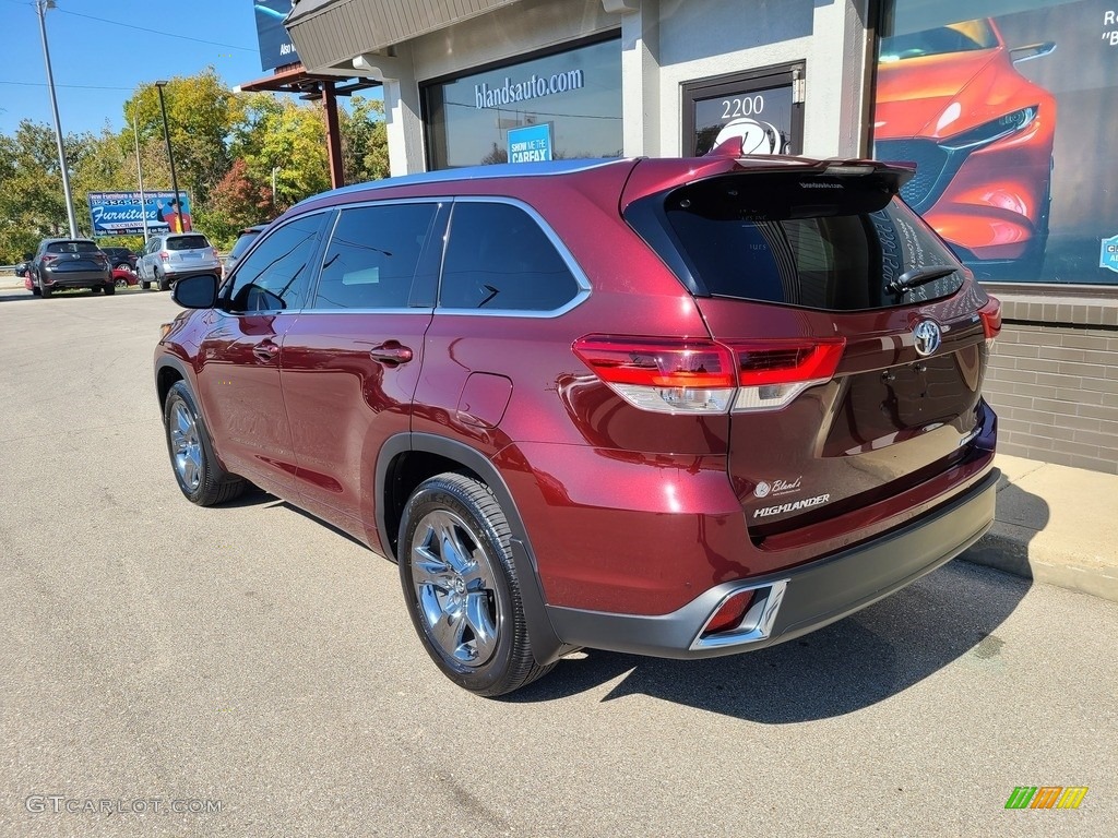 2018 Highlander Limited AWD - Ooh La La Rouge Mica / Black photo #48