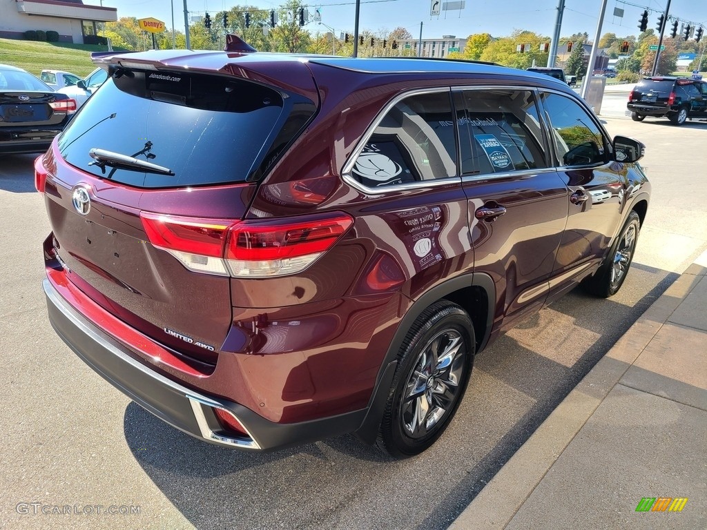 2018 Highlander Limited AWD - Ooh La La Rouge Mica / Black photo #55