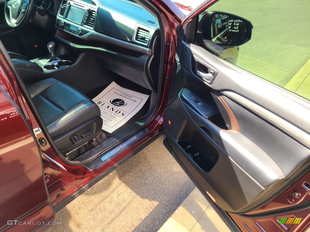 2018 Highlander Limited AWD - Ooh La La Rouge Mica / Black photo #58