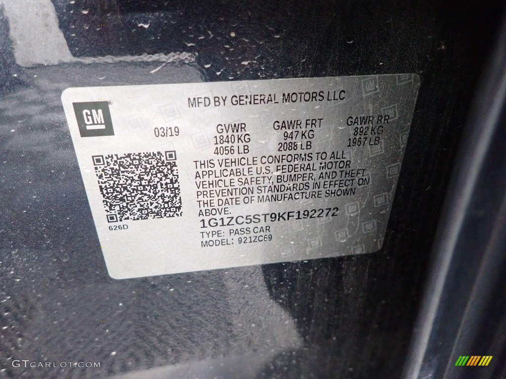 2019 Malibu LS - Shadow Gray Metallic / Jet Black photo #31