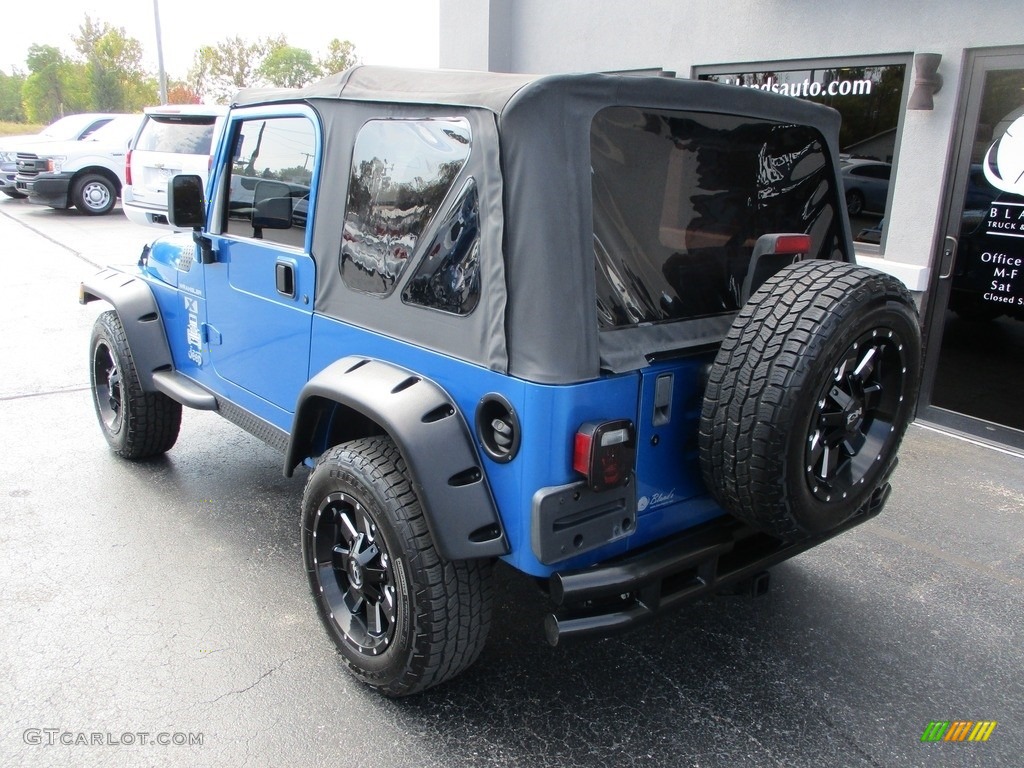 2002 Wrangler X 4x4 - Patriot Blue Pearl / Agate Black photo #3