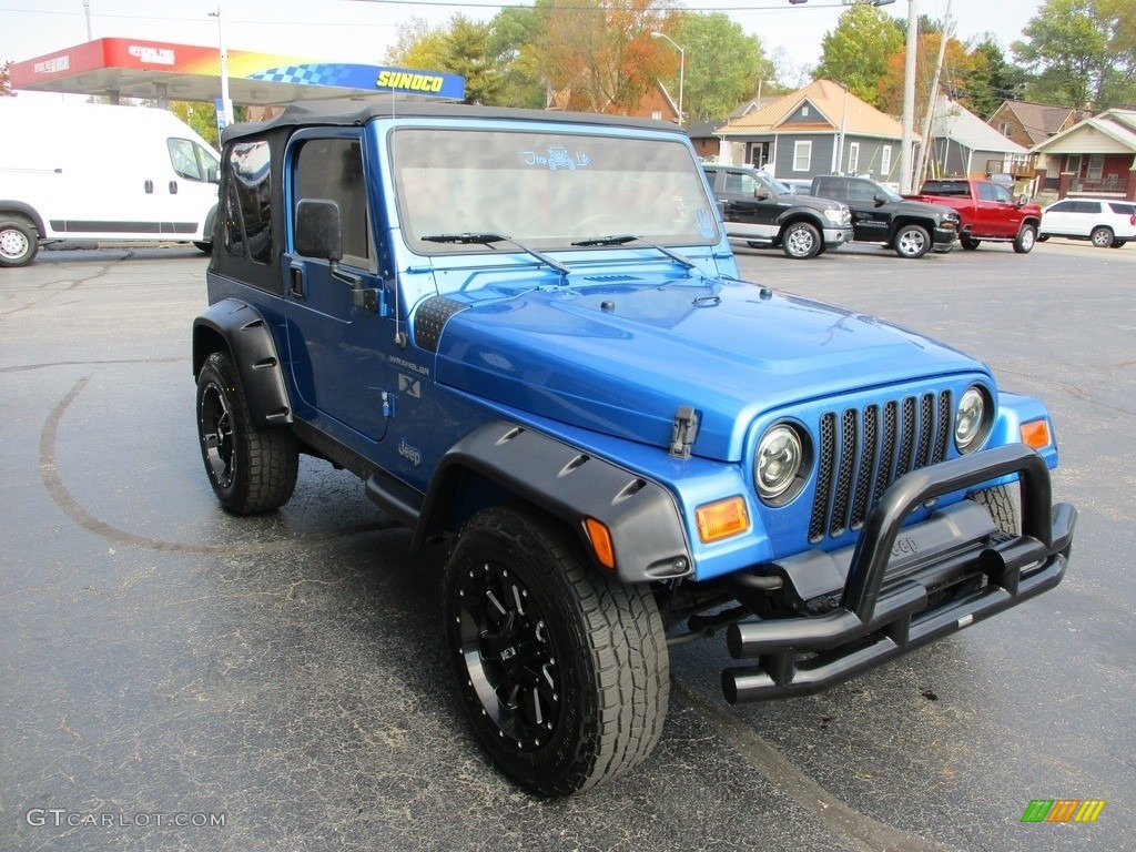 2002 Wrangler X 4x4 - Patriot Blue Pearl / Agate Black photo #5