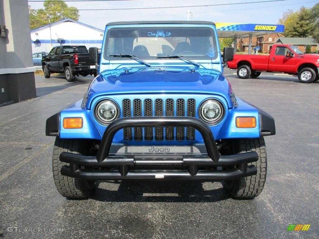 2002 Wrangler X 4x4 - Patriot Blue Pearl / Agate Black photo #16