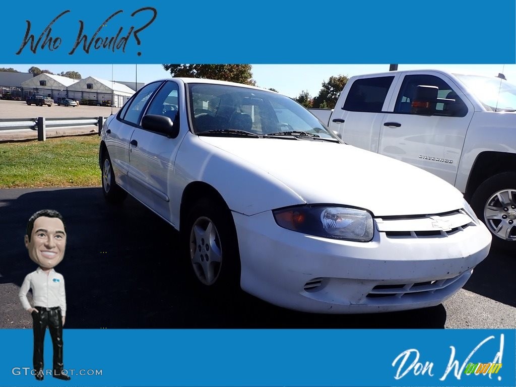 2005 Cavalier Sedan - Summit White / Graphite Gray photo #1