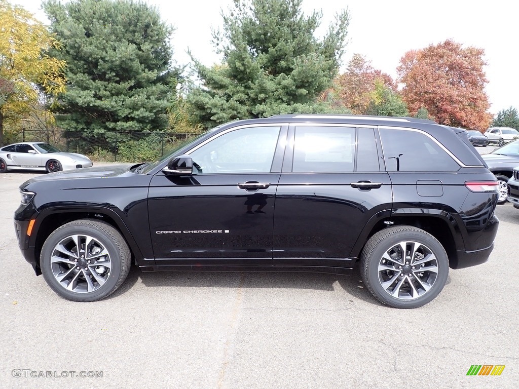 Diamond Black Crystal Pearl 2023 Jeep Grand Cherokee Overland 4x4 Exterior Photo #145011749