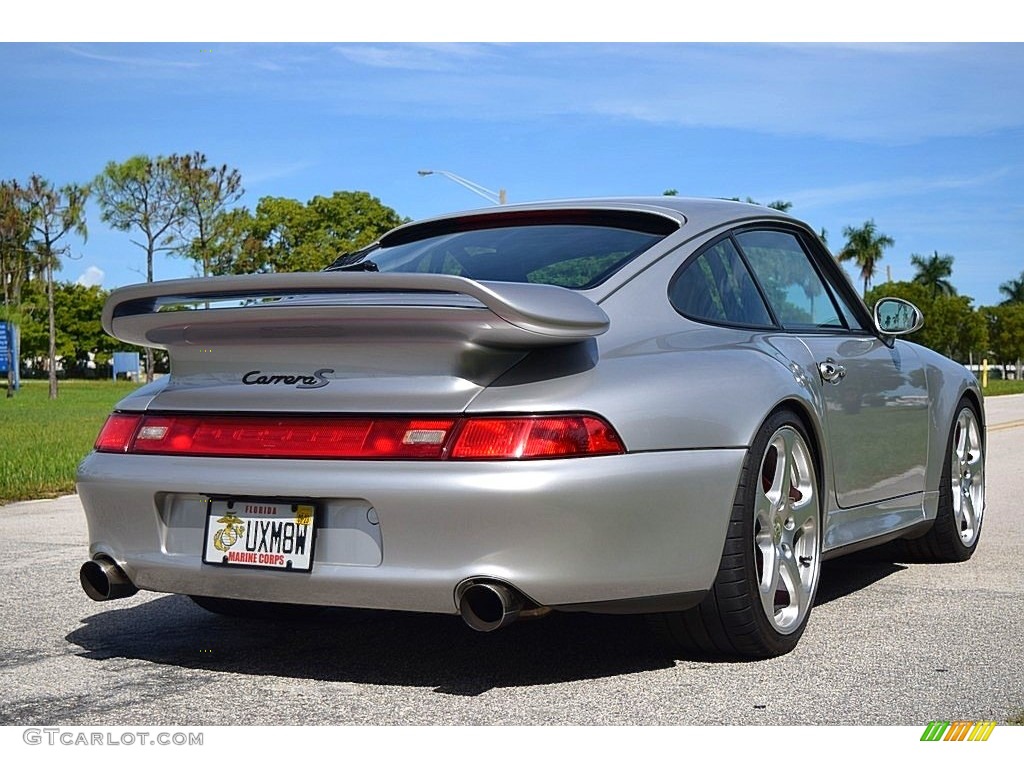 1998 911 Carrera S Coupe - Arctic Silver Metallic / Black photo #16