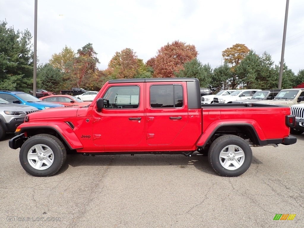 Firecracker Red 2023 Jeep Gladiator Sport 4x4 Exterior Photo #145012285