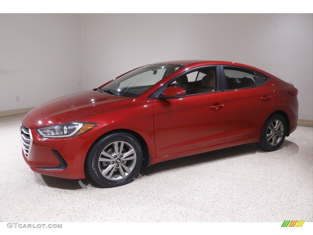 2017 Elantra SE - Red / Beige photo #3