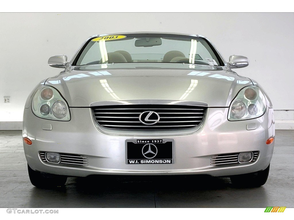 2003 SC 430 - Millennium Silver Metallic / Ecru Beige photo #2