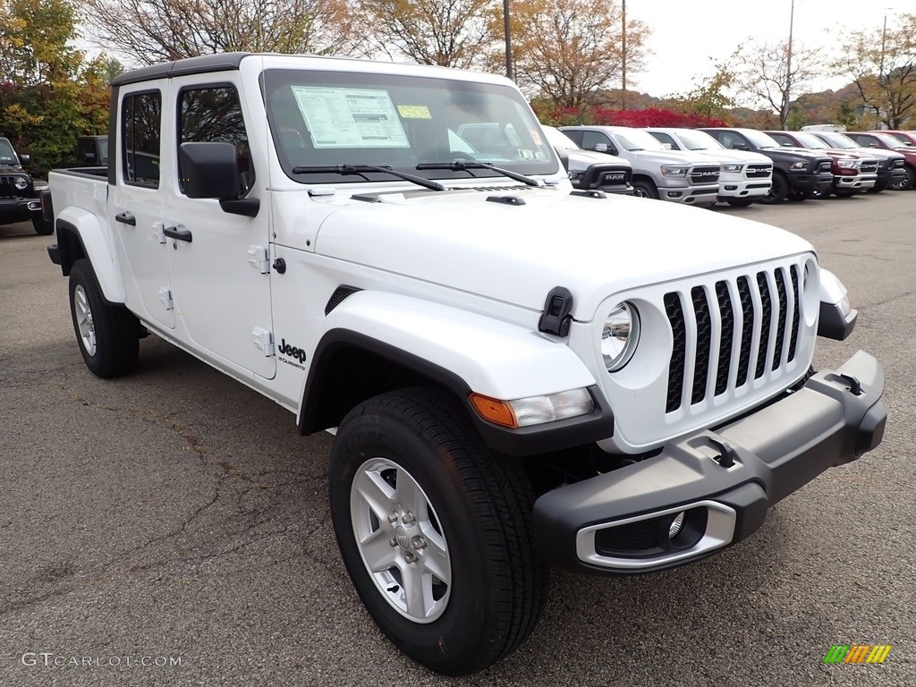 Bright White 2023 Jeep Gladiator Sport 4x4 Exterior Photo #145013521