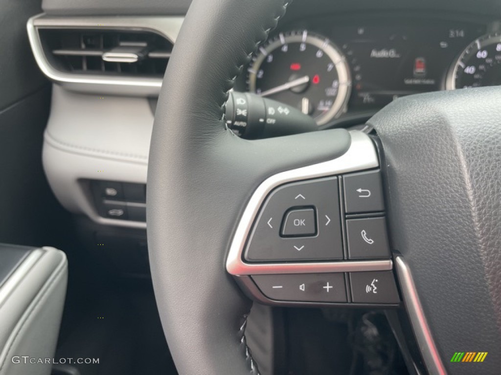 2022 Toyota Highlander XLE AWD Graphite Steering Wheel Photo #145013623