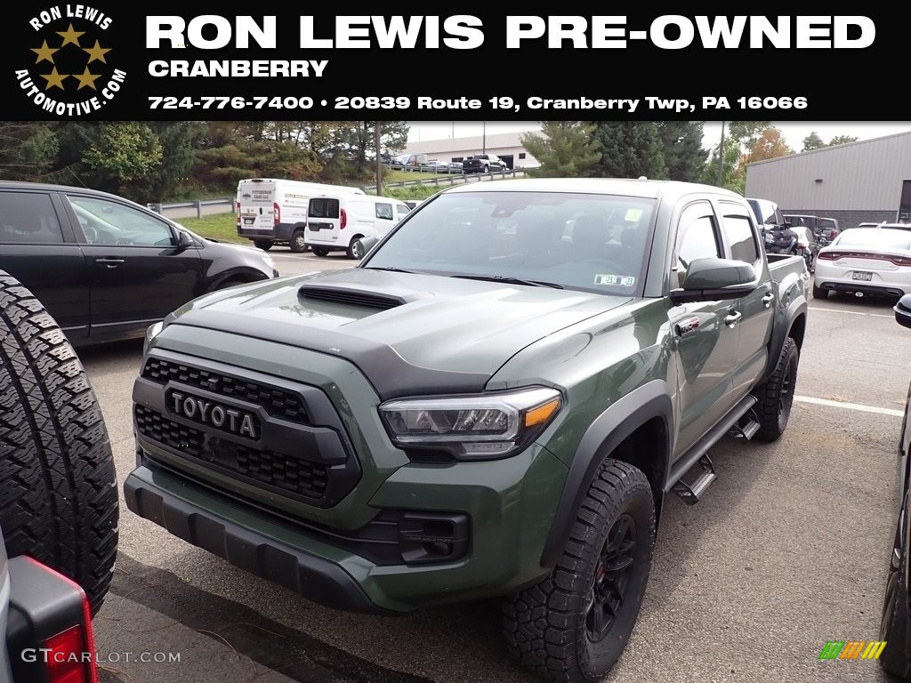 2020 Tacoma TRD Pro Double Cab 4x4 - Army Green / TRD Cement/Black photo #1