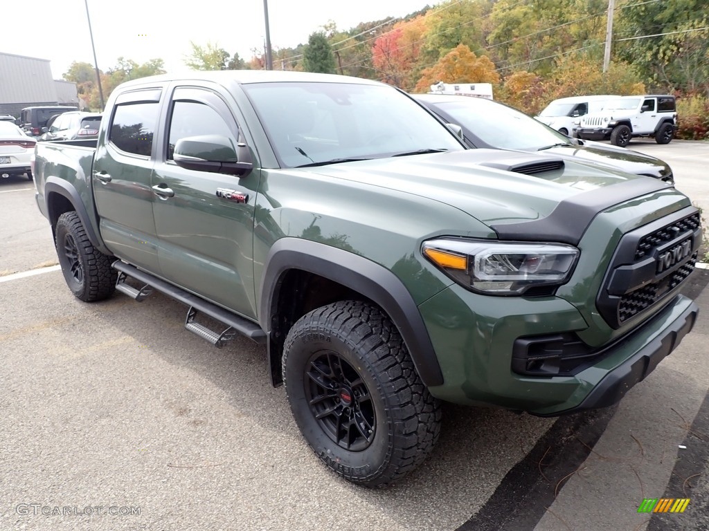 2020 Tacoma TRD Pro Double Cab 4x4 - Army Green / TRD Cement/Black photo #2