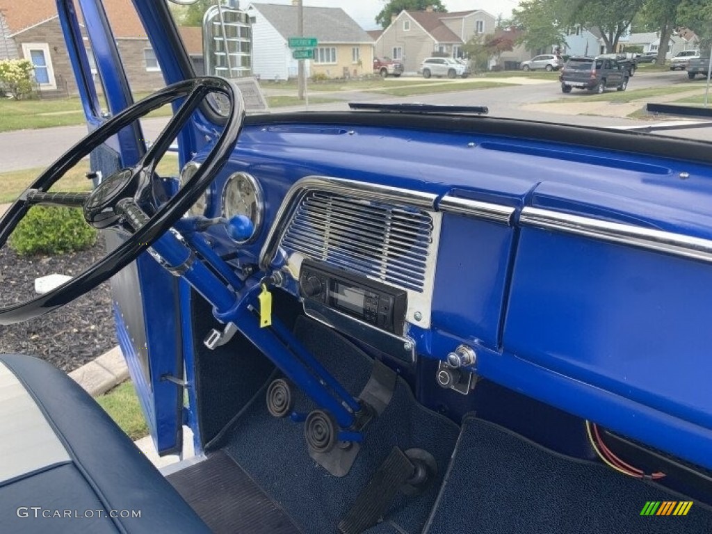 1951 Ford F1 Pickup Custom Blue/White Dashboard Photo #145014373