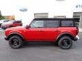 Hot Pepper Red Metallic 2022 Ford Bronco Black Diamond 4x4 4-Door Exterior
