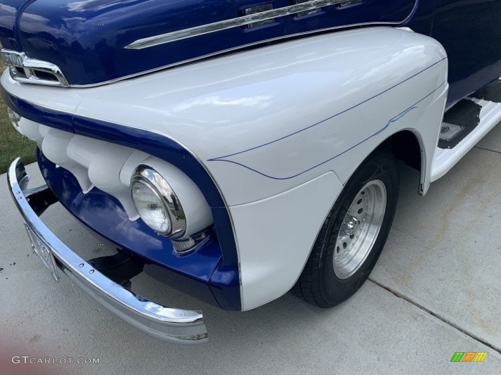 1951 F1 Pickup Custom - Blue/White / Blue/White photo #6