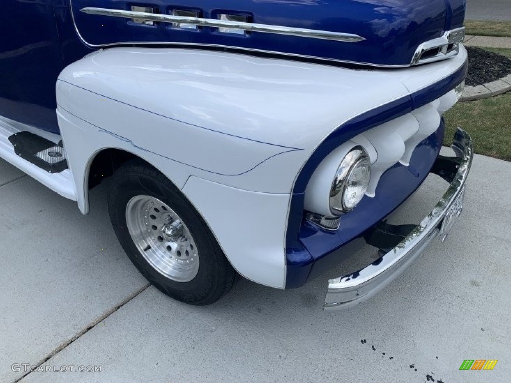 1951 F1 Pickup Custom - Blue/White / Blue/White photo #7