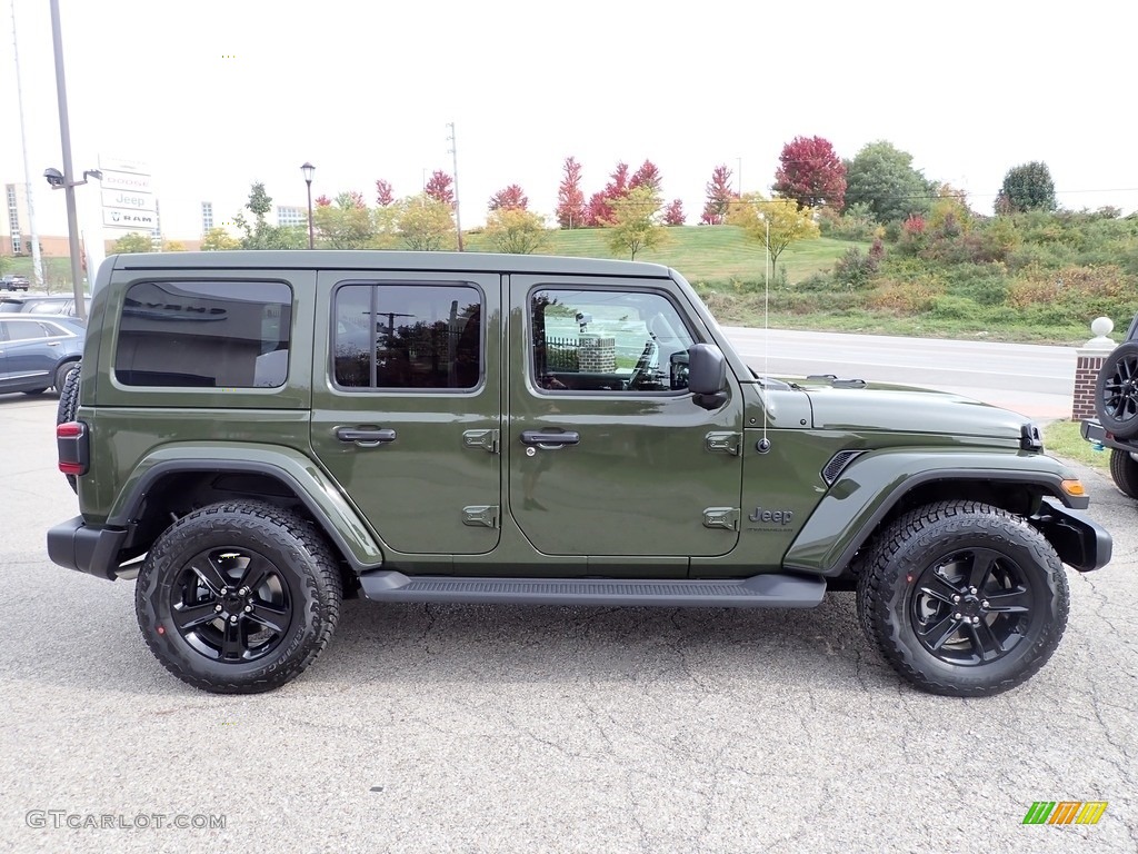 Sarge Green 2023 Jeep Wrangler Unlimited Sahara Altitude 4x4 Exterior Photo #145014646