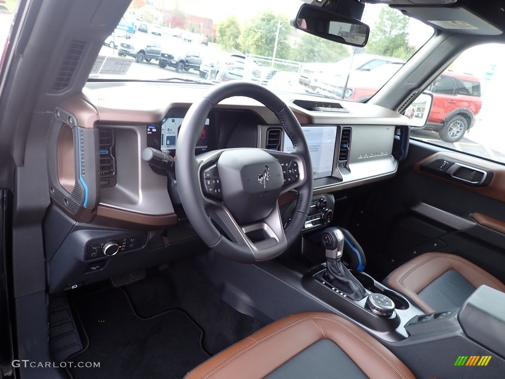 2022 Ford Bronco Outer Banks 4x4 4-Door Roast/Black Onyx Dashboard Photo #145014841