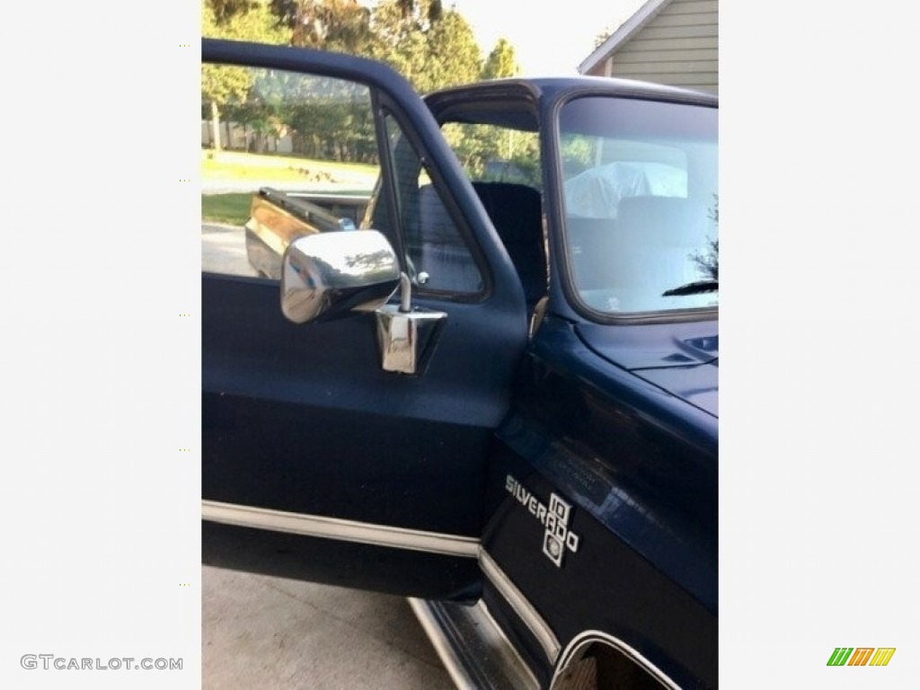 1987 C/K R10 Silverado Regular Cab - Midnight Blue / Blue photo #8