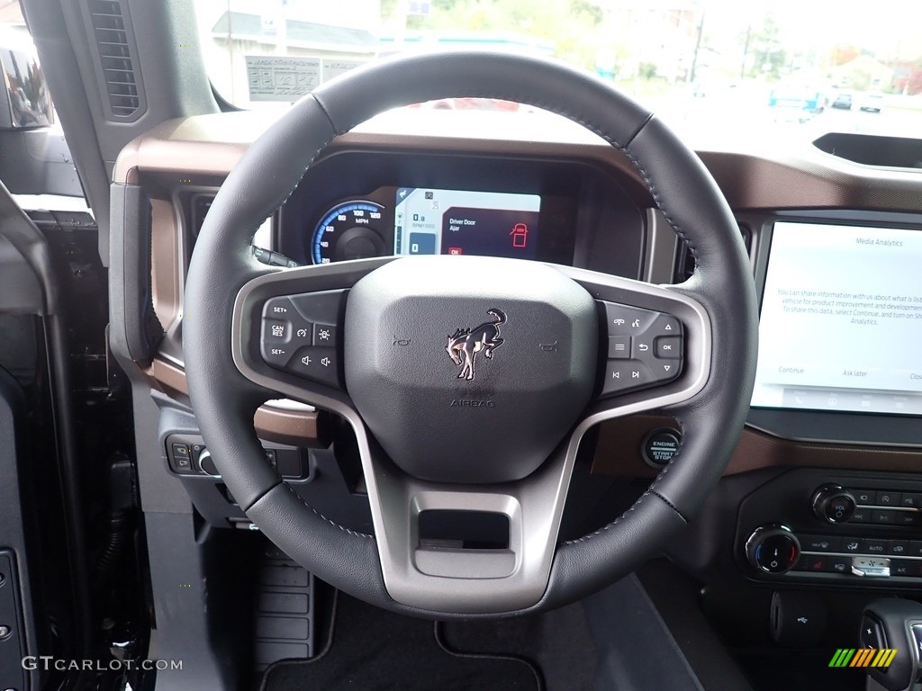 2022 Bronco Outer Banks 4x4 4-Door - Shadow Black / Roast/Black Onyx photo #24