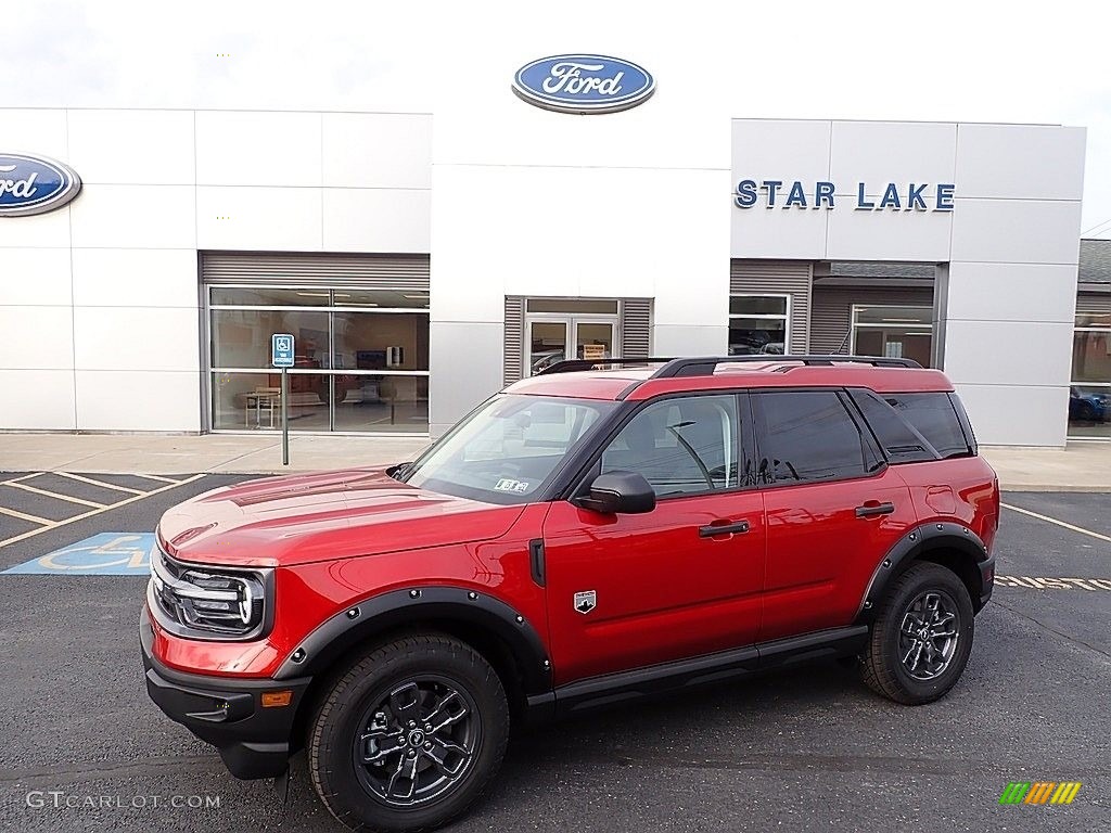 2022 Bronco Sport Big Bend 4x4 - Hot Pepper Red / Medium Dark Slate photo #1