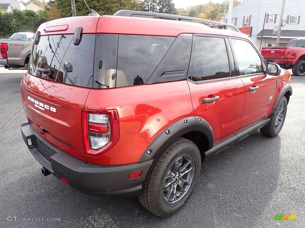 2022 Bronco Sport Big Bend 4x4 - Hot Pepper Red / Medium Dark Slate photo #5