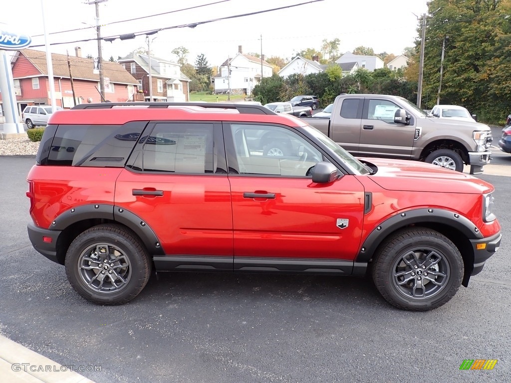 Hot Pepper Red 2022 Ford Bronco Sport Big Bend 4x4 Exterior Photo #145015033