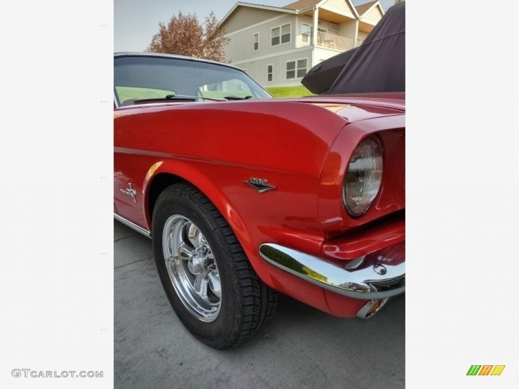 1965 Mustang Coupe - Rangoon Red / White photo #25
