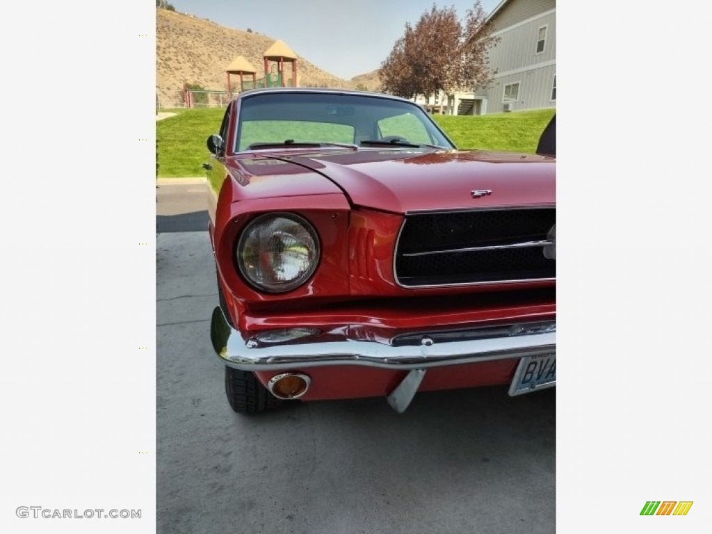 1965 Mustang Coupe - Rangoon Red / White photo #26