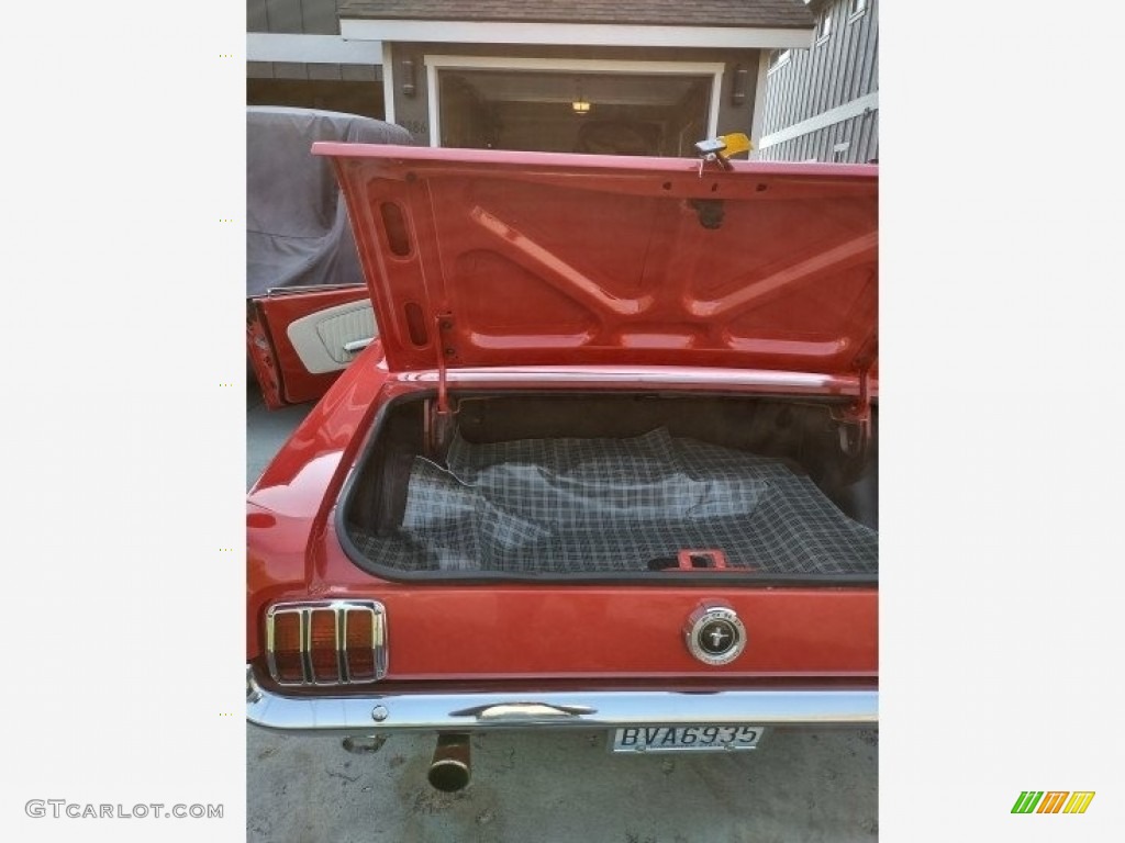 1965 Mustang Coupe - Rangoon Red / White photo #37
