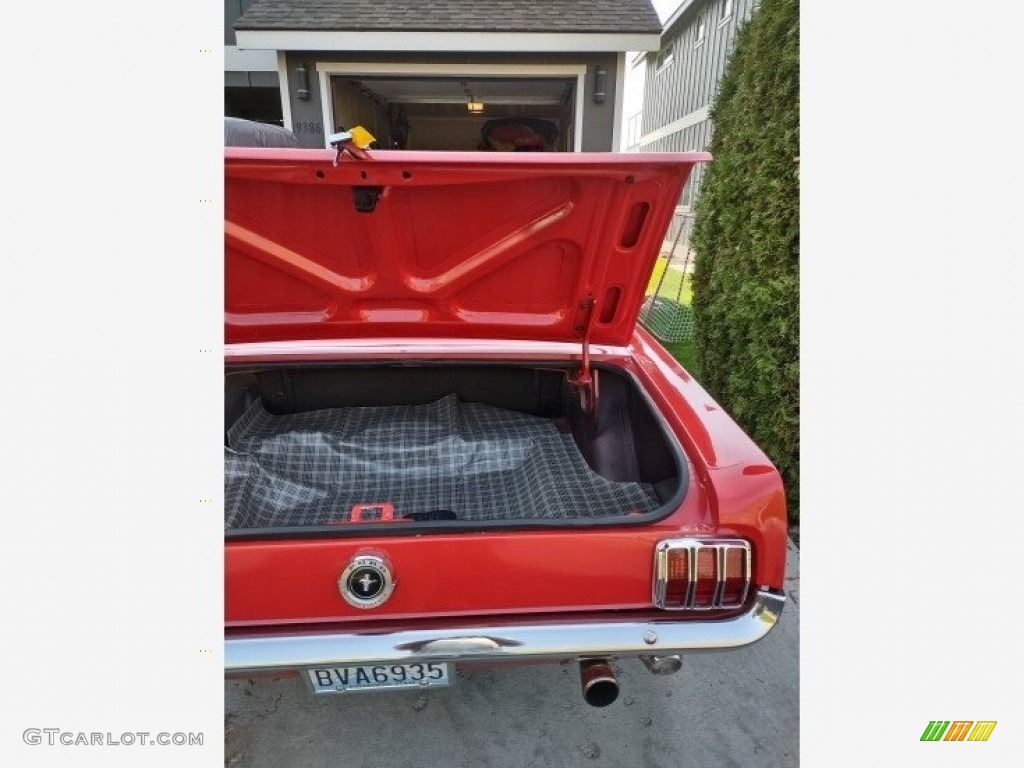 1965 Mustang Coupe - Rangoon Red / White photo #38