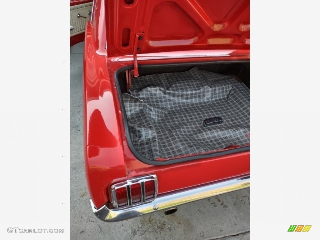 1965 Mustang Coupe - Rangoon Red / White photo #41