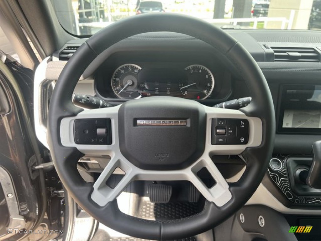 2023 Land Rover Defender 110 S Ebony Steering Wheel Photo #145016035