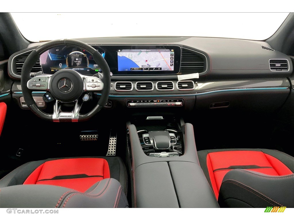2022 Mercedes-Benz GLE 63 S AMG 4Matic AMG Classic Red/Black Dashboard Photo #145016806