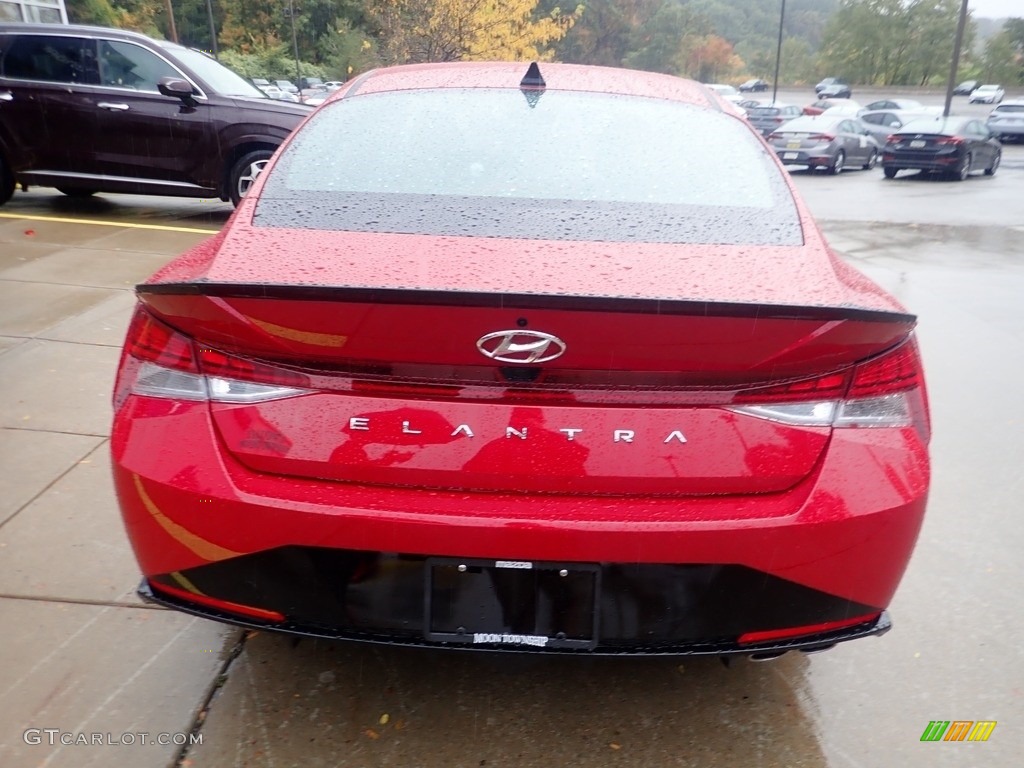 2023 Elantra N-Line - Scarlet Red Pearl / Black photo #3