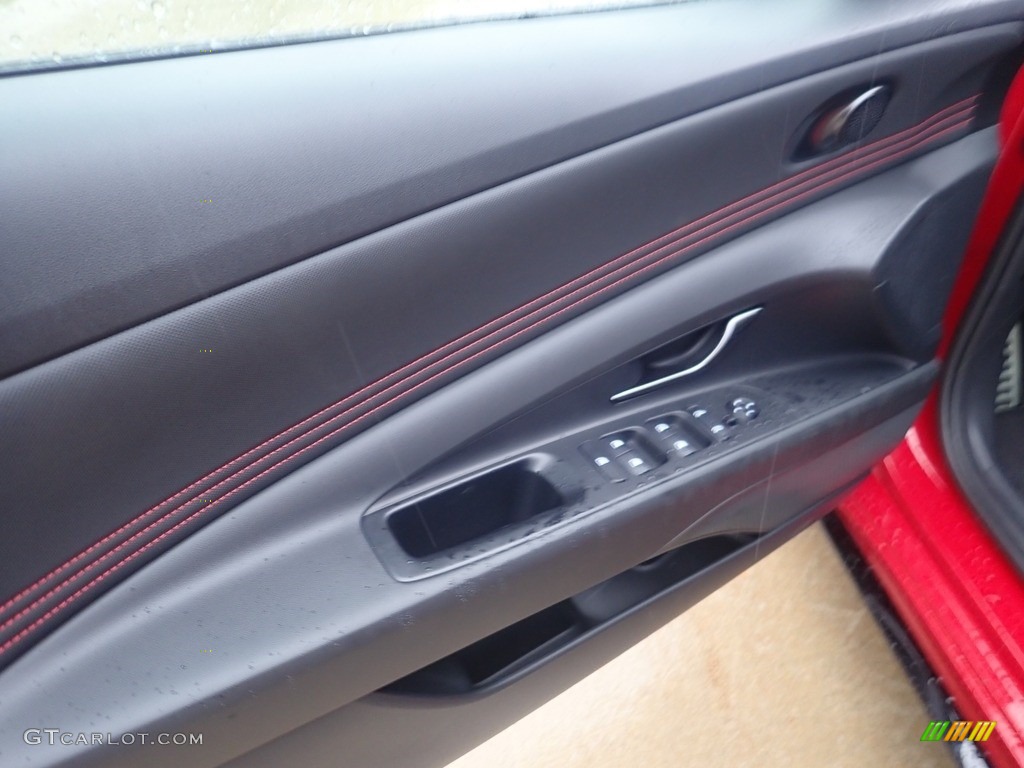 2023 Elantra N-Line - Scarlet Red Pearl / Black photo #14