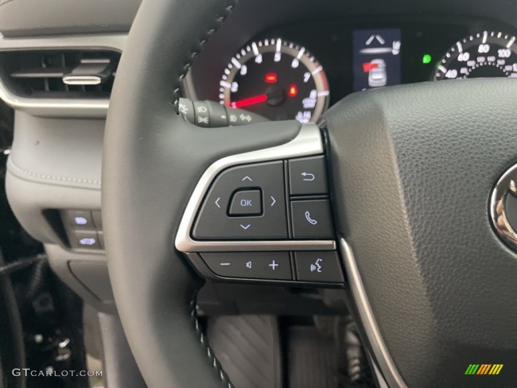 2022 Toyota Highlander LE AWD Graphite Steering Wheel Photo #145017691