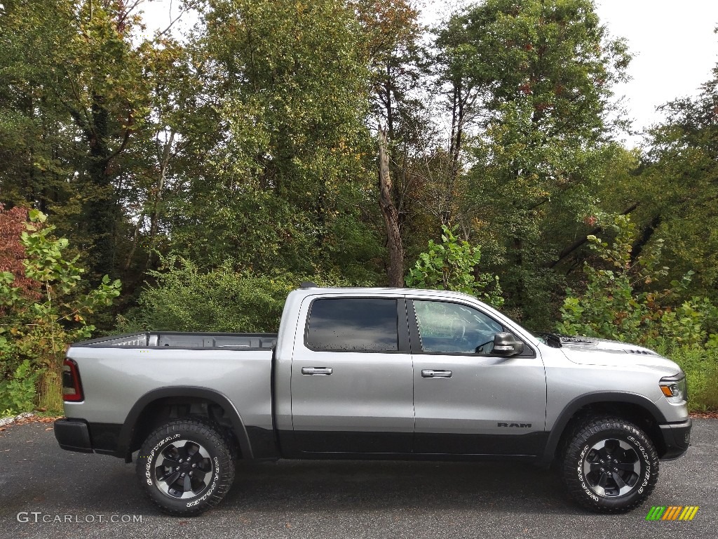 Billet Silver Metallic 2022 Ram 1500 Rebel Crew Cab 4x4 Exterior Photo #145018243
