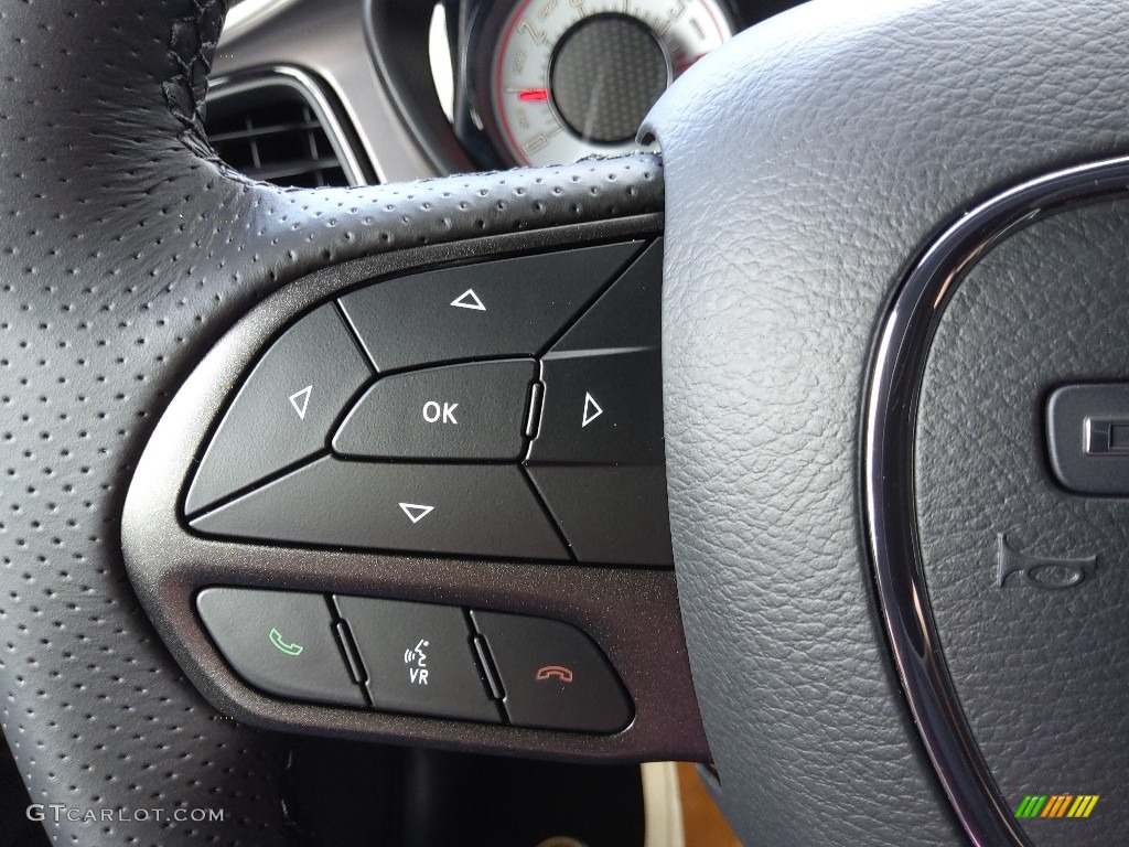 2022 Dodge Challenger R/T Shaker Black Steering Wheel Photo #145020316