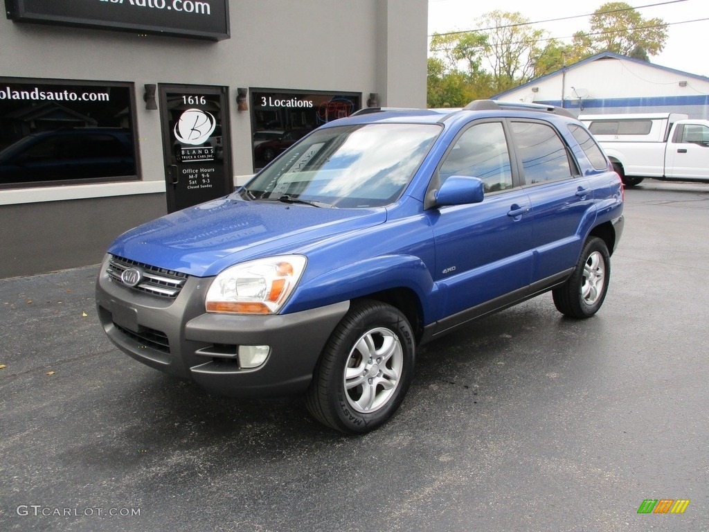 2005 Sportage EX 4WD - Smart Blue / Black photo #2