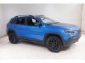 2020 Hydro Blue Pearl Jeep Cherokee Trailhawk 4x4  photo #1