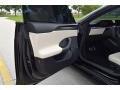 Black/White 2021 Tesla Model S Plaid AWD Door Panel