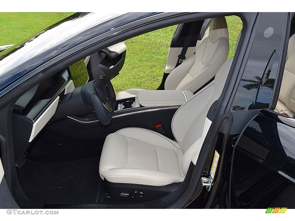 2021 Tesla Model S Plaid AWD Front Seat Photo #145023099